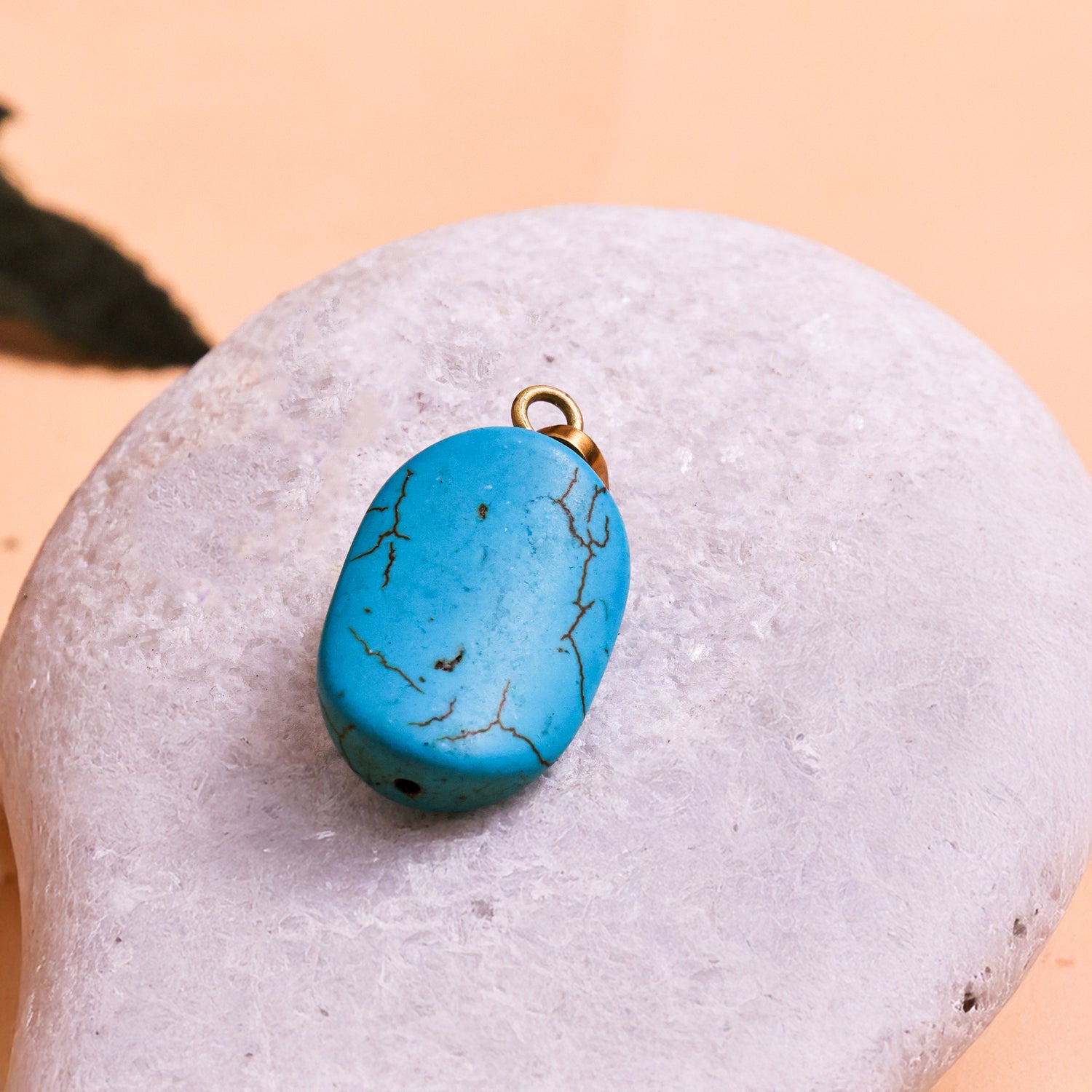 Natural Firoza Pendant - Abhimantrit & Certified