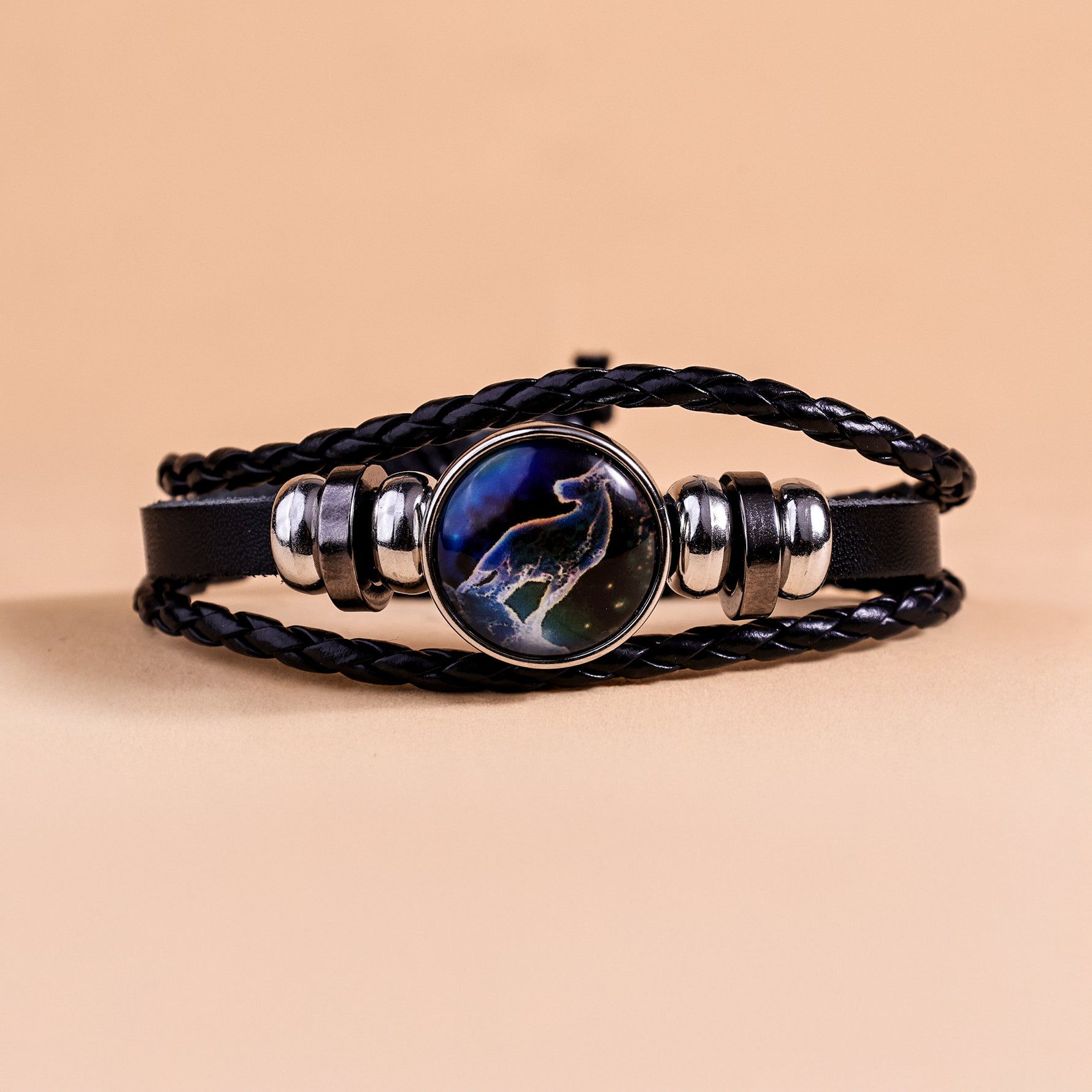 Capricorn Leather BraceletCapricorn Leather Bracelet - Abhimantrit
