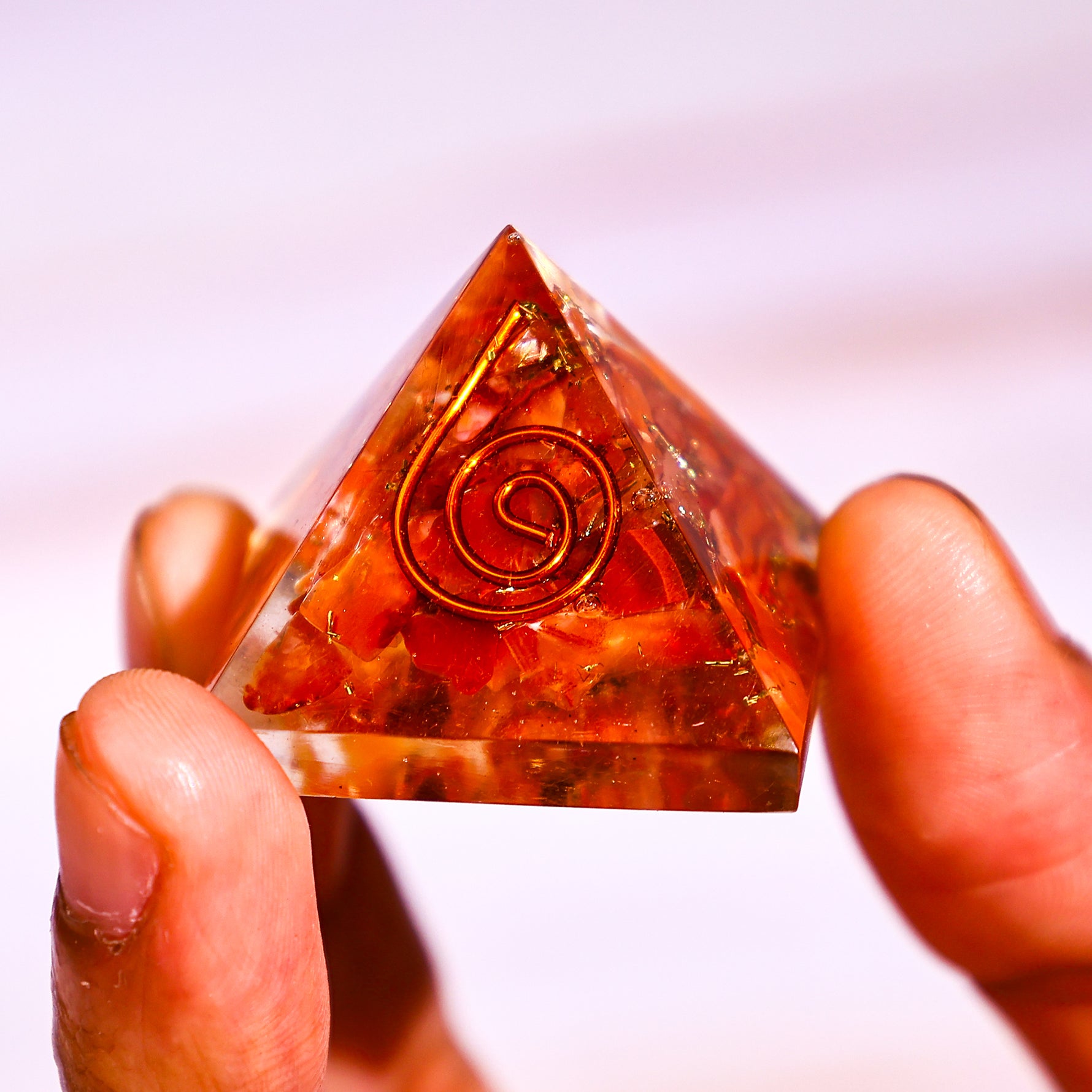 Red Jasper Pyramid - Abhimantrit