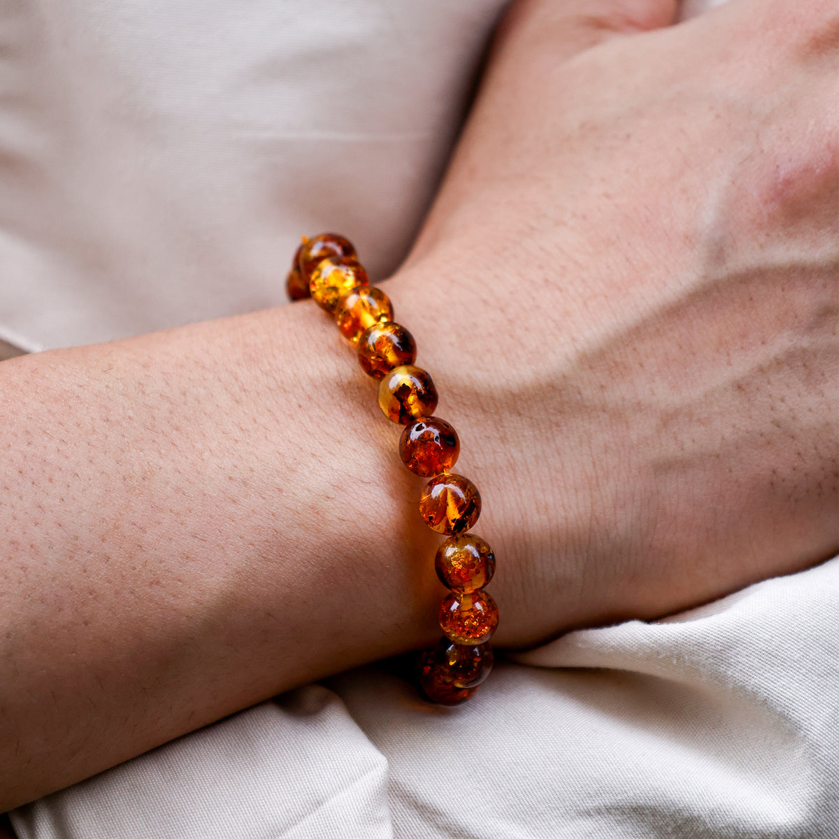 Amber Bracelet - Abhimantrit & Certified