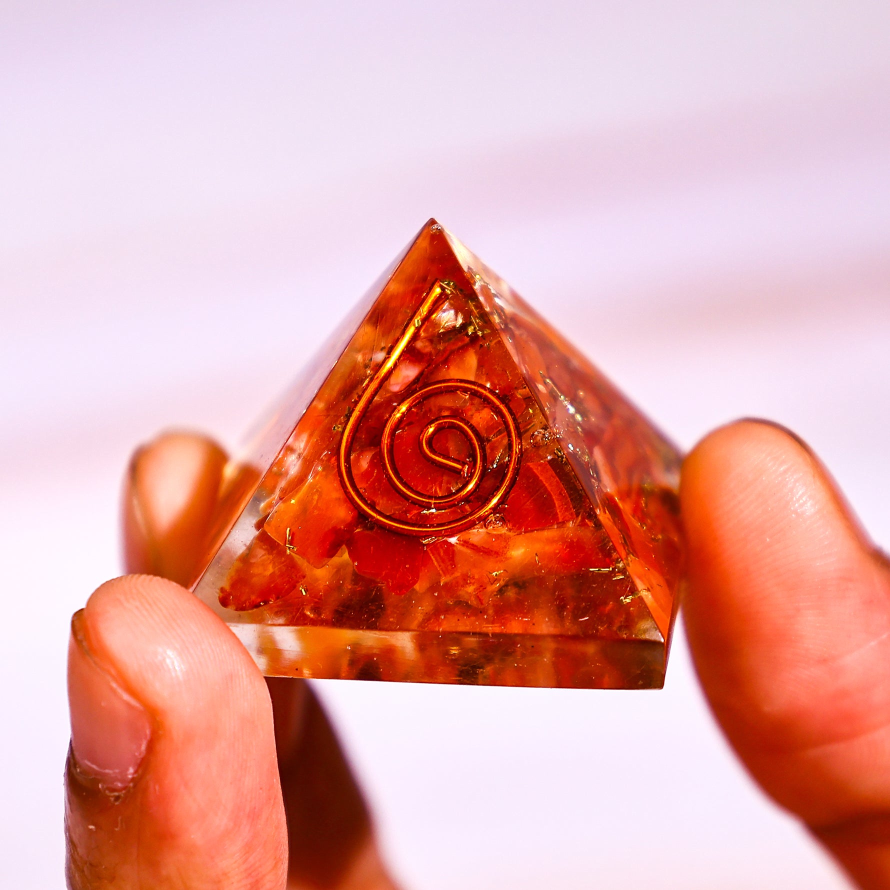 Carnelian Pyramid - Abhimantrit