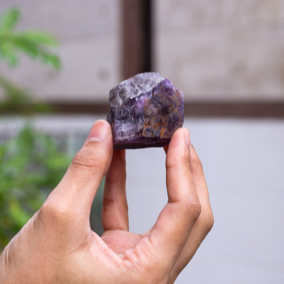Amethyst Rough Stone - Abhimantrit & Certified