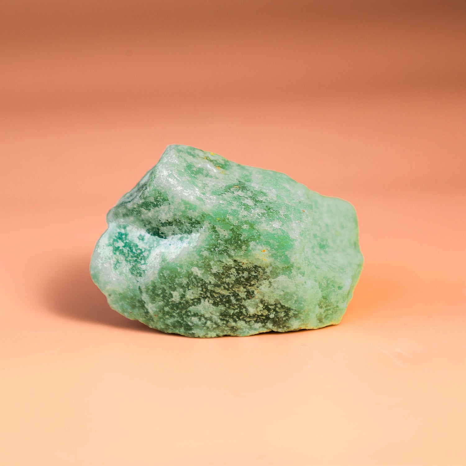 Green Aventurine Rough Stone - Abhimantrit & Certified