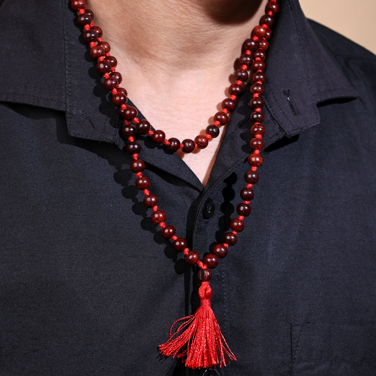 Red Sandal Wood Mala