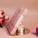 Ik Onkar Mool Mantra Rose Quartz Tealight Holder