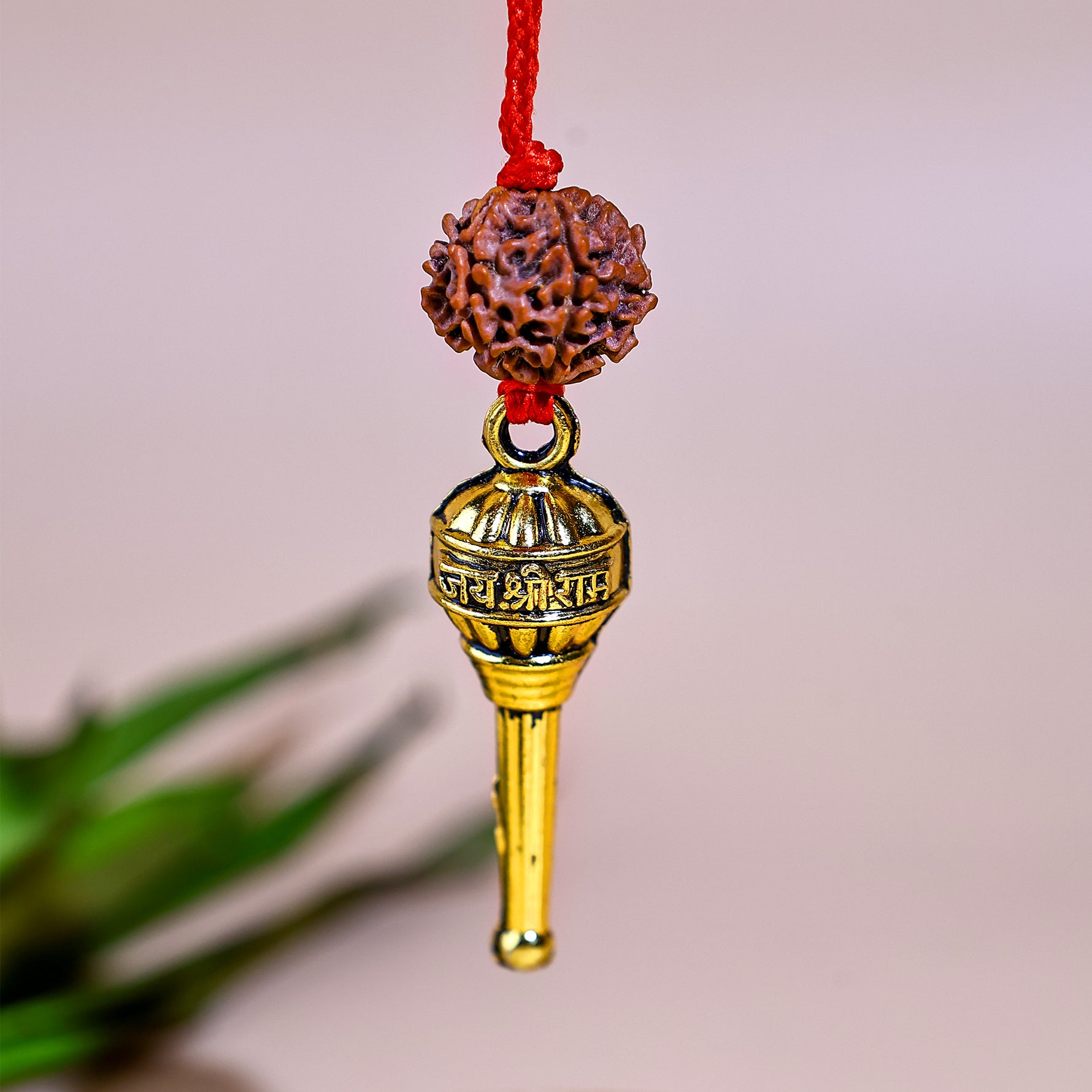 Hanuman Ji Gada with 7 mukhi Rudraksha PendantHanuman Ji Gada with 7 mukhi Rudraksha Pendant - Abhimantrit