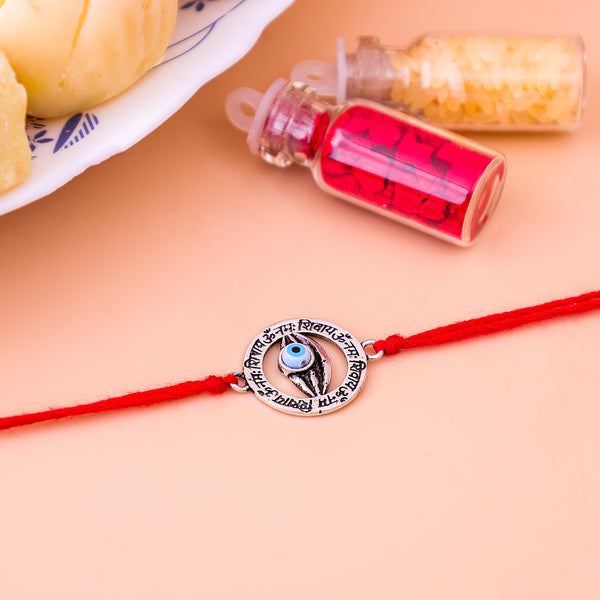 92.5 Pure Silver Shiv Netra Rakhi 