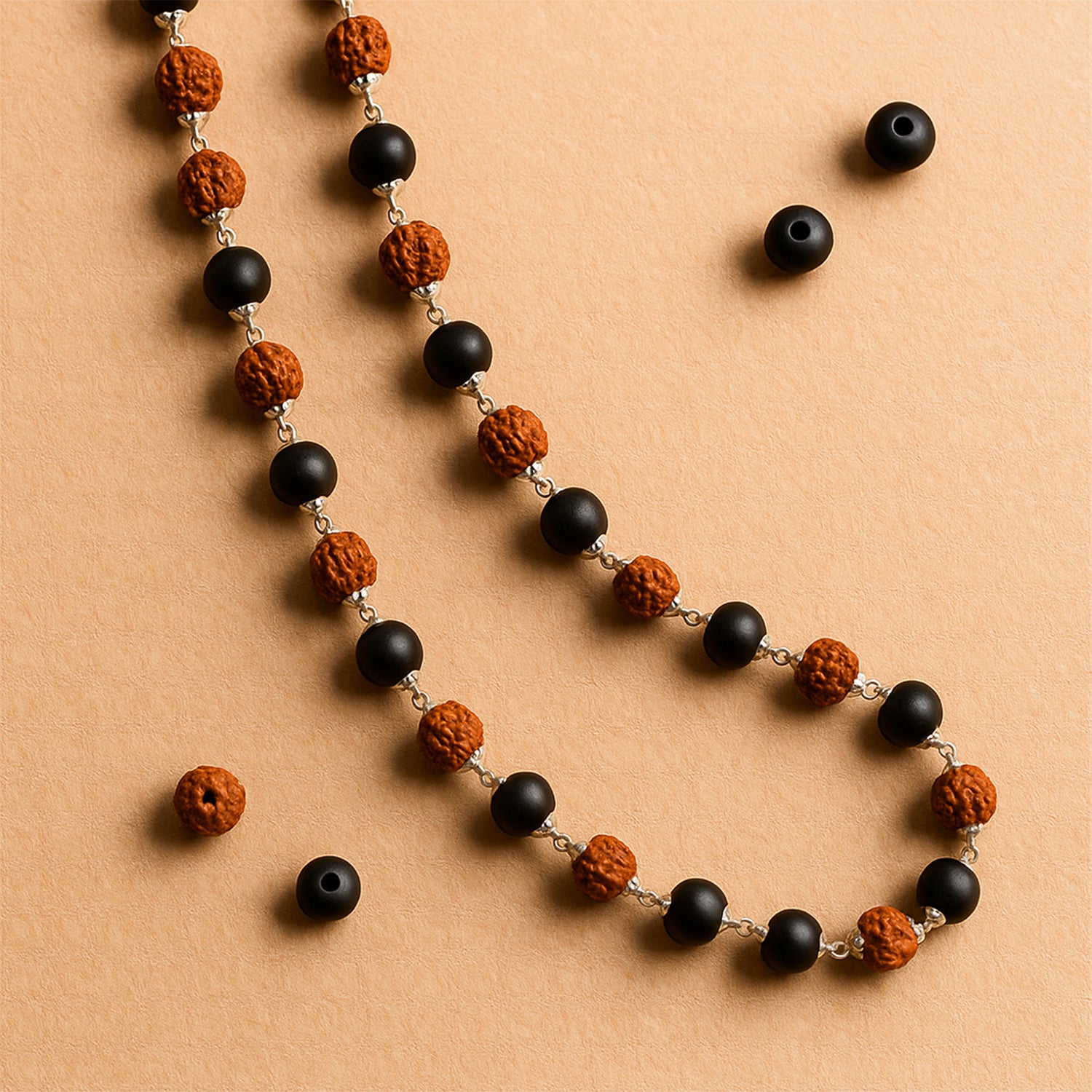 Karungali Mala With Rudraksha -Abhimantrit