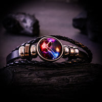 Sagittarius Leather Bracelet