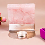 Ik Onkar Mool Mantra Rose Quartz Tealight Holder