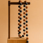 Karungali Mala With Rudraksha Beads