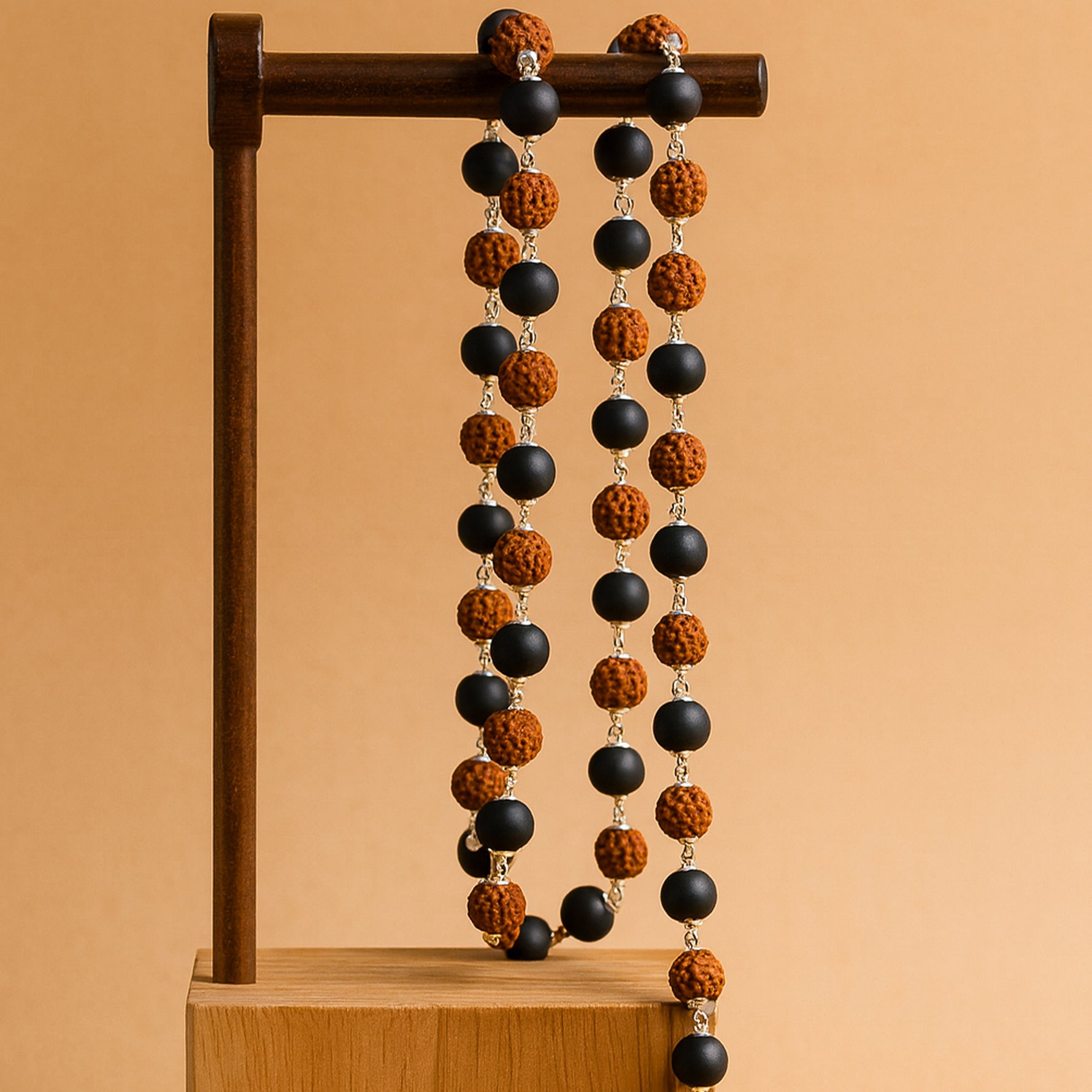 Karungali Mala With Rudraksha BeadsKarungali Mala With Rudraksha Beads - Abhimantrit