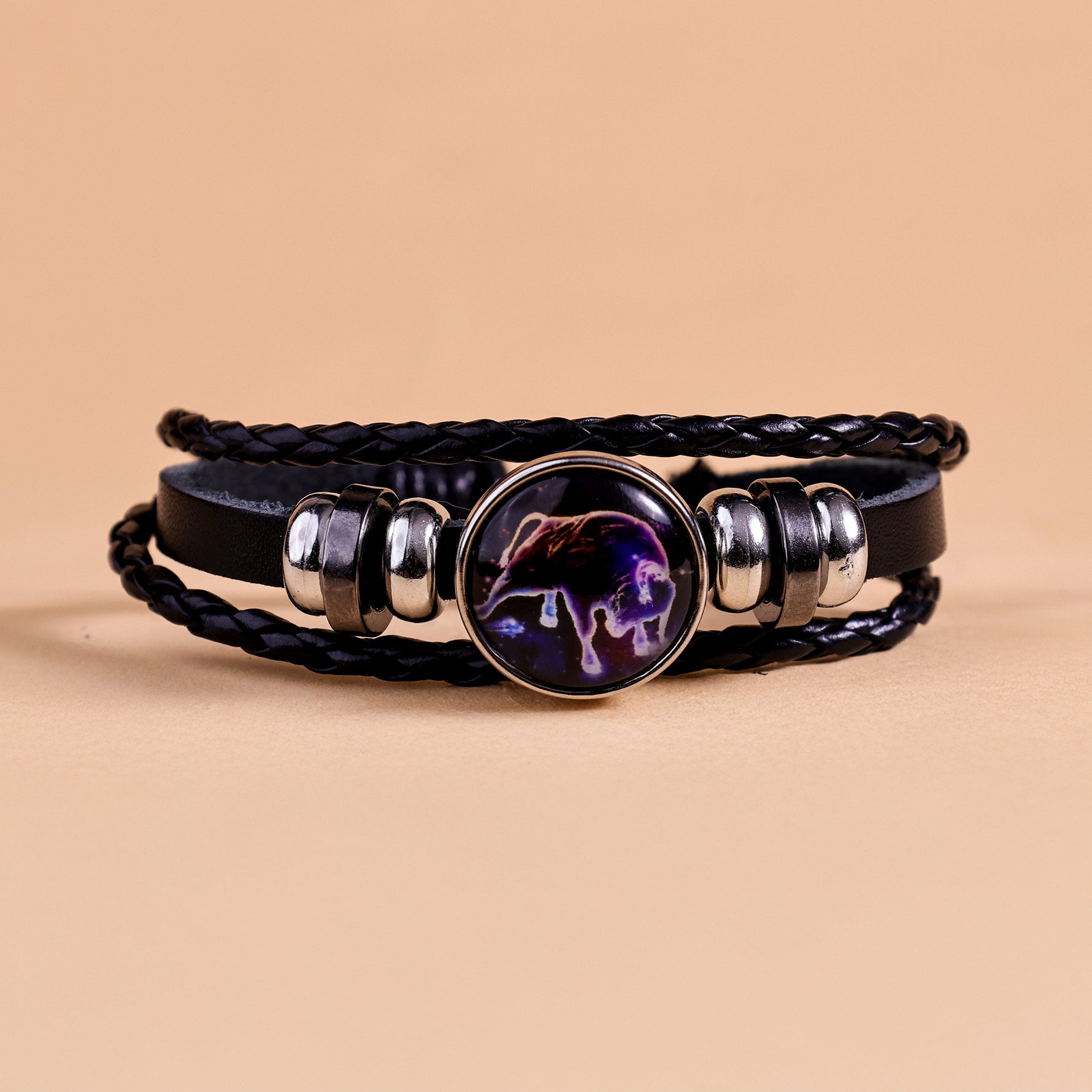 Taurus Leather BraceletTaurus Leather Bracelet - Abhimantrit