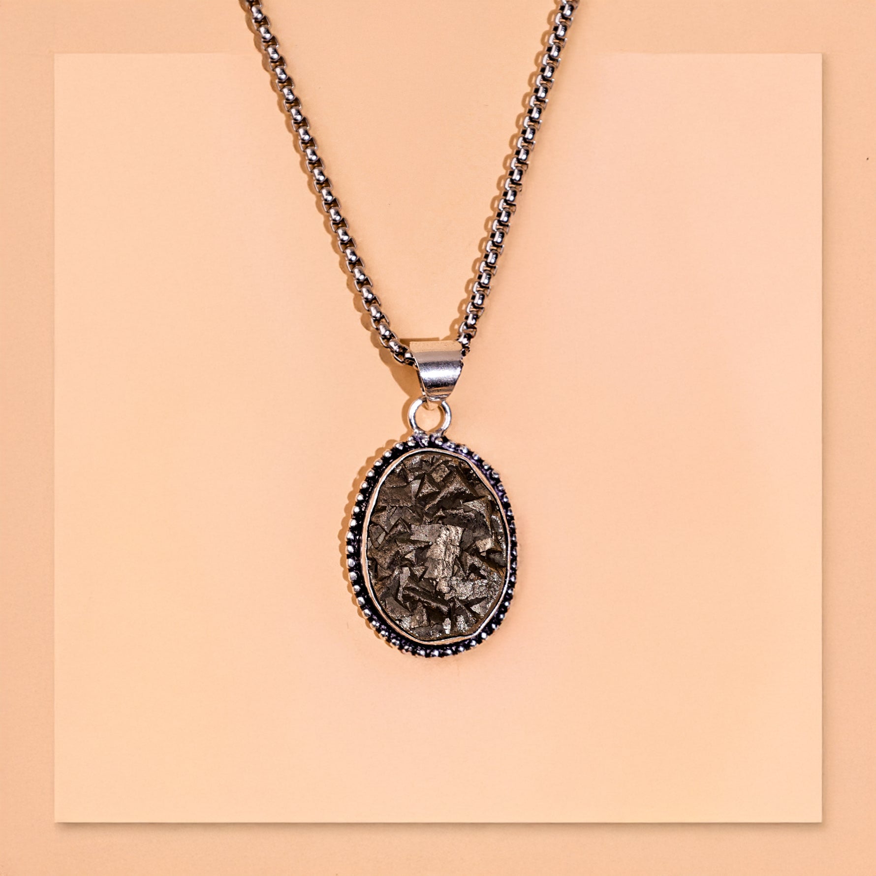 Pyrite Pendant for Wealth & Money - Abhimantrit