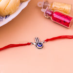 92.5 Pure Silver Hamsa Rakhi