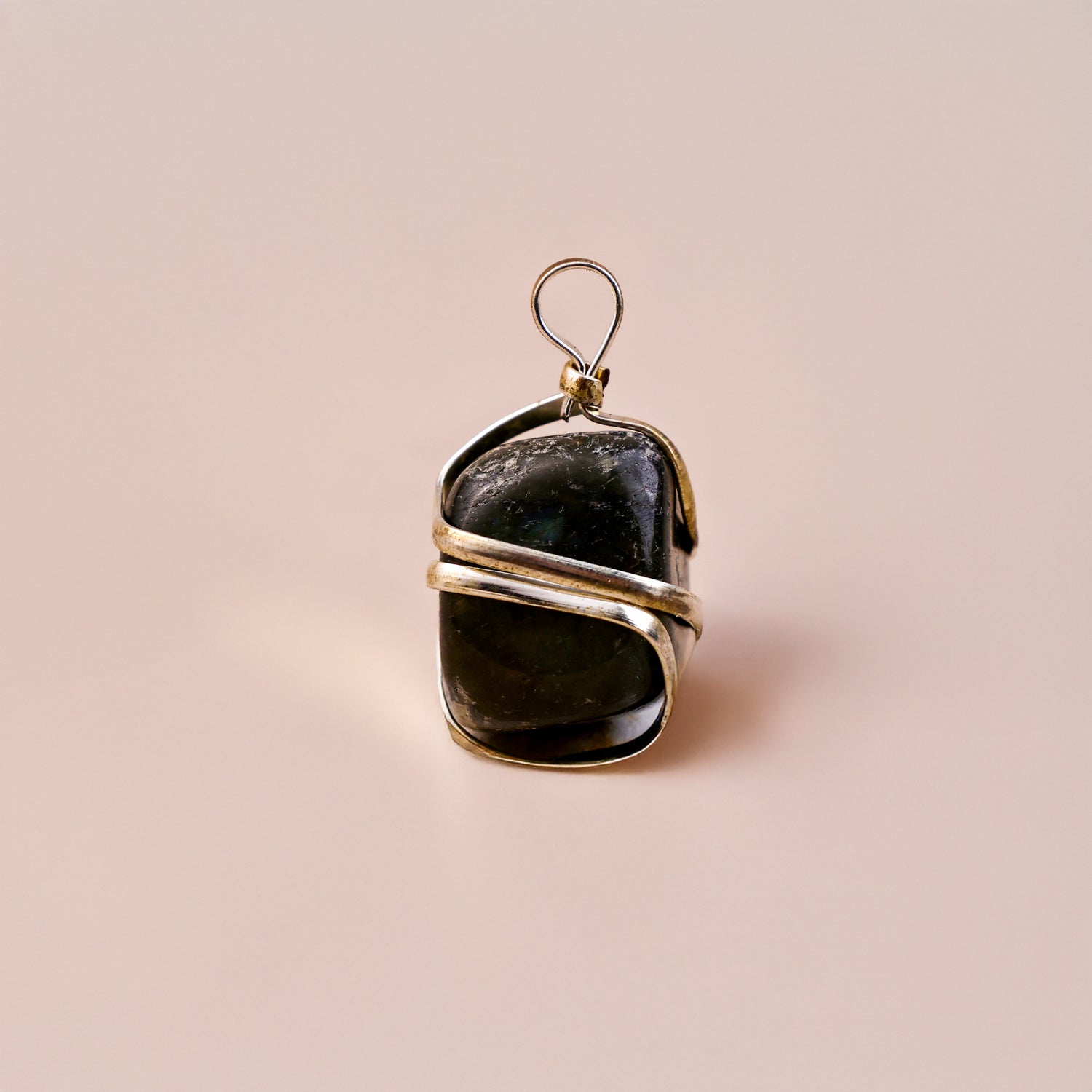 Labradorite Wrapping Pendant  -  Abhimantrit & Certified