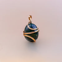 Bloodstone Wrapping Pendant - Abhimantrit & Certified
