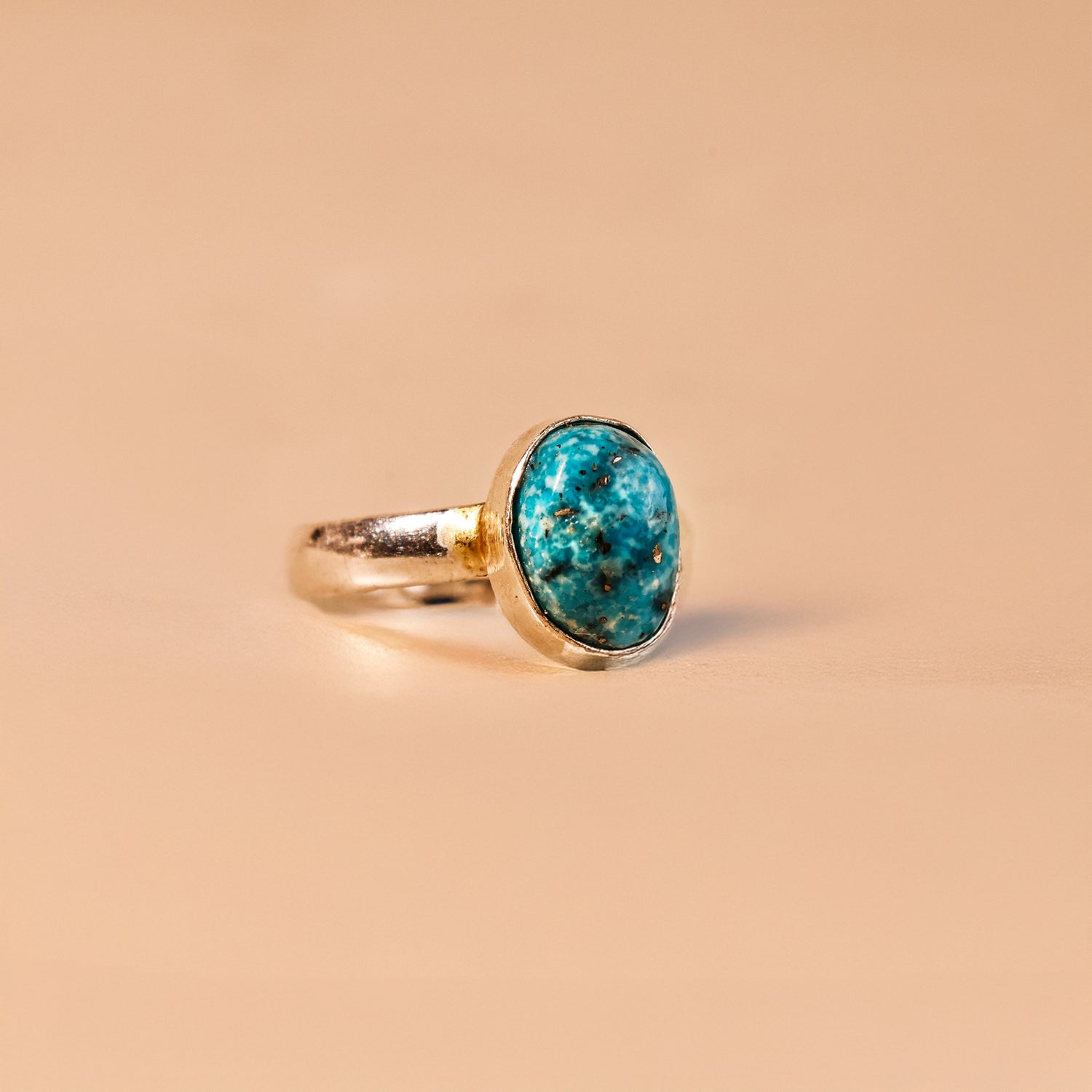 Turquoise (Firoza) Ring - Abhimantrit & Certified