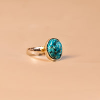 Turquoise (Firoza) Ring - Abhimantrit & Certified