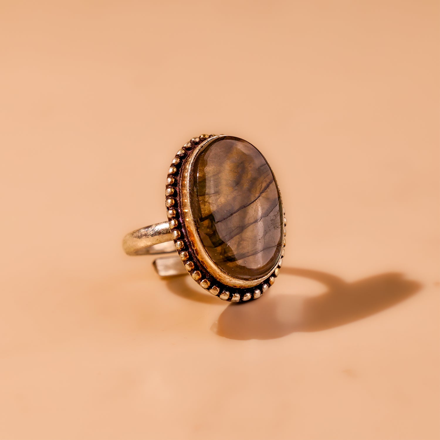 Labradorite Ring - Abhimantrit & Certified