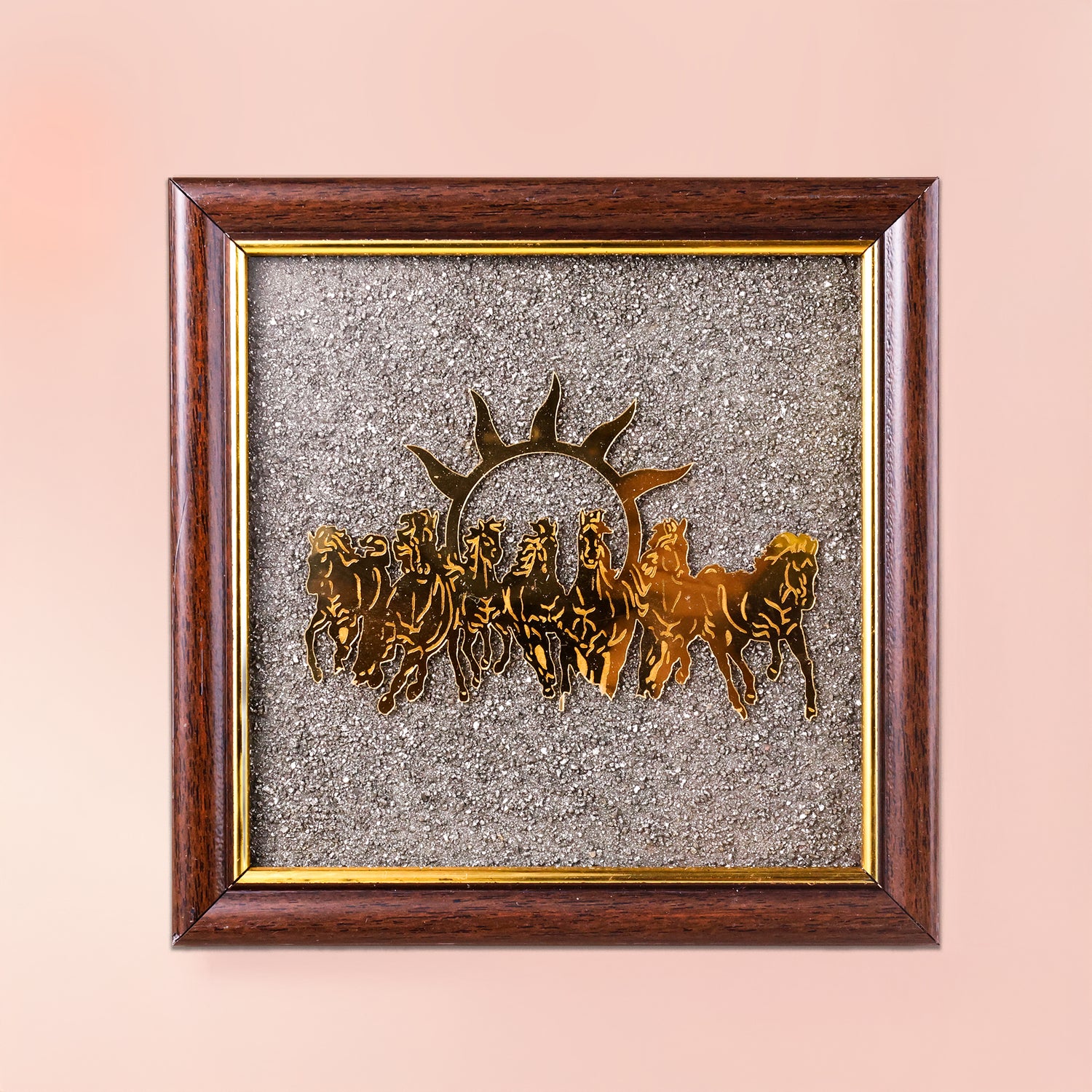 7 Horses on Pyrite Frame - Abhimantrit