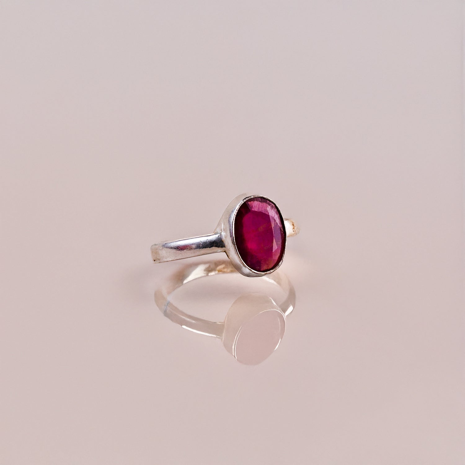 Ruby Ring (Manek Surya) - Abhimantrit & Certified