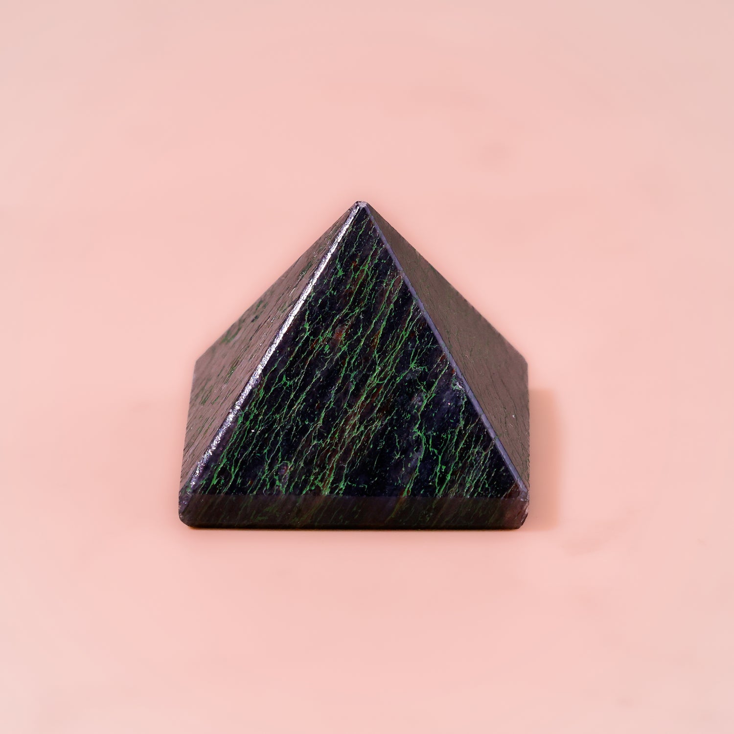 Black Taurmaline Pyramid - Abhimantrit