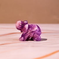 Amethyst Crystal Elephant