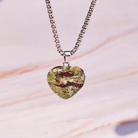 Blood Stone Heart Pandent