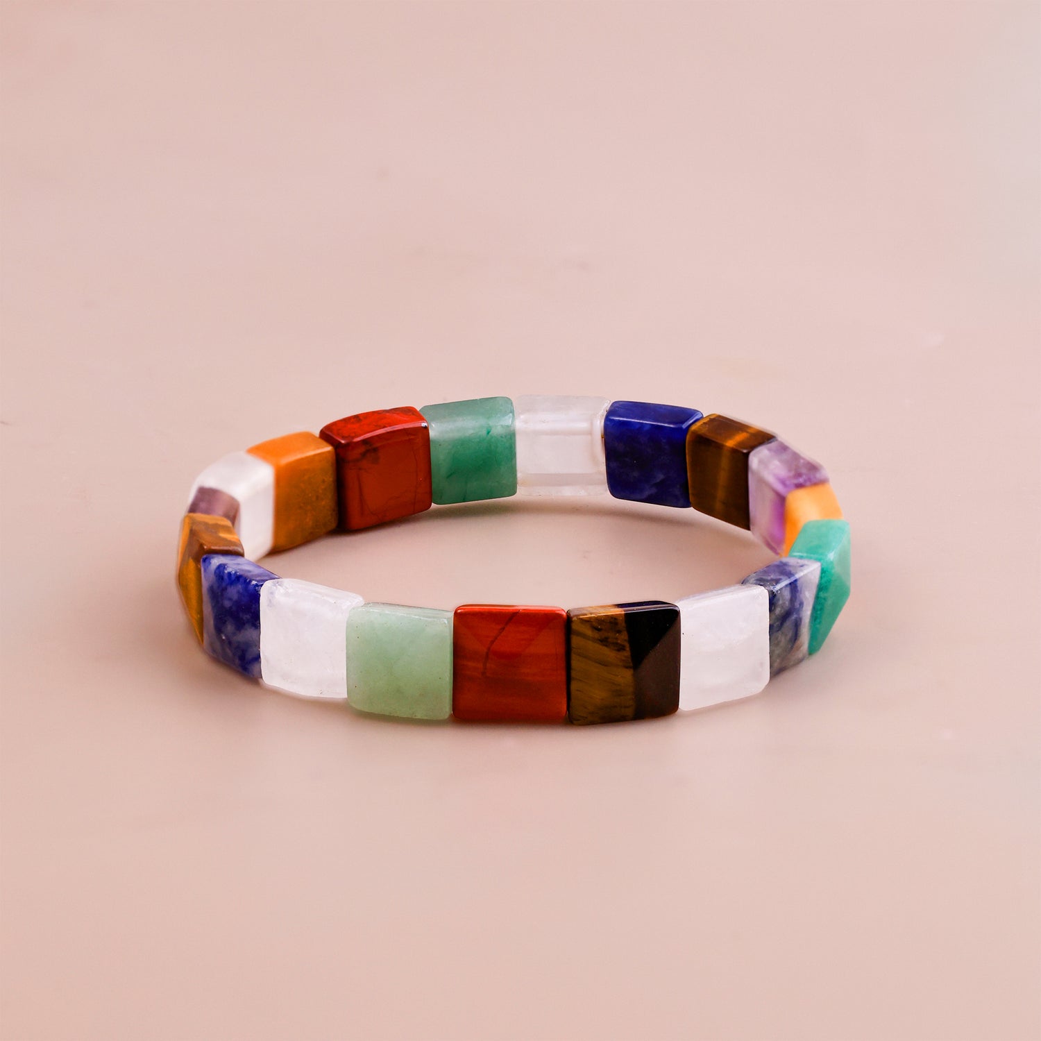 7 Chakra Pyramid Bracelet - Abhimantrit