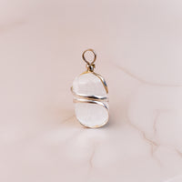 Selenite Wrapping Pendant