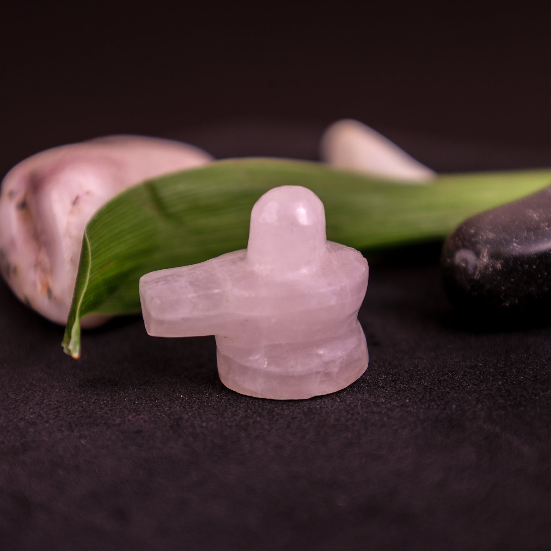 Rose Quartz Shivling Idol - Abhimantrit