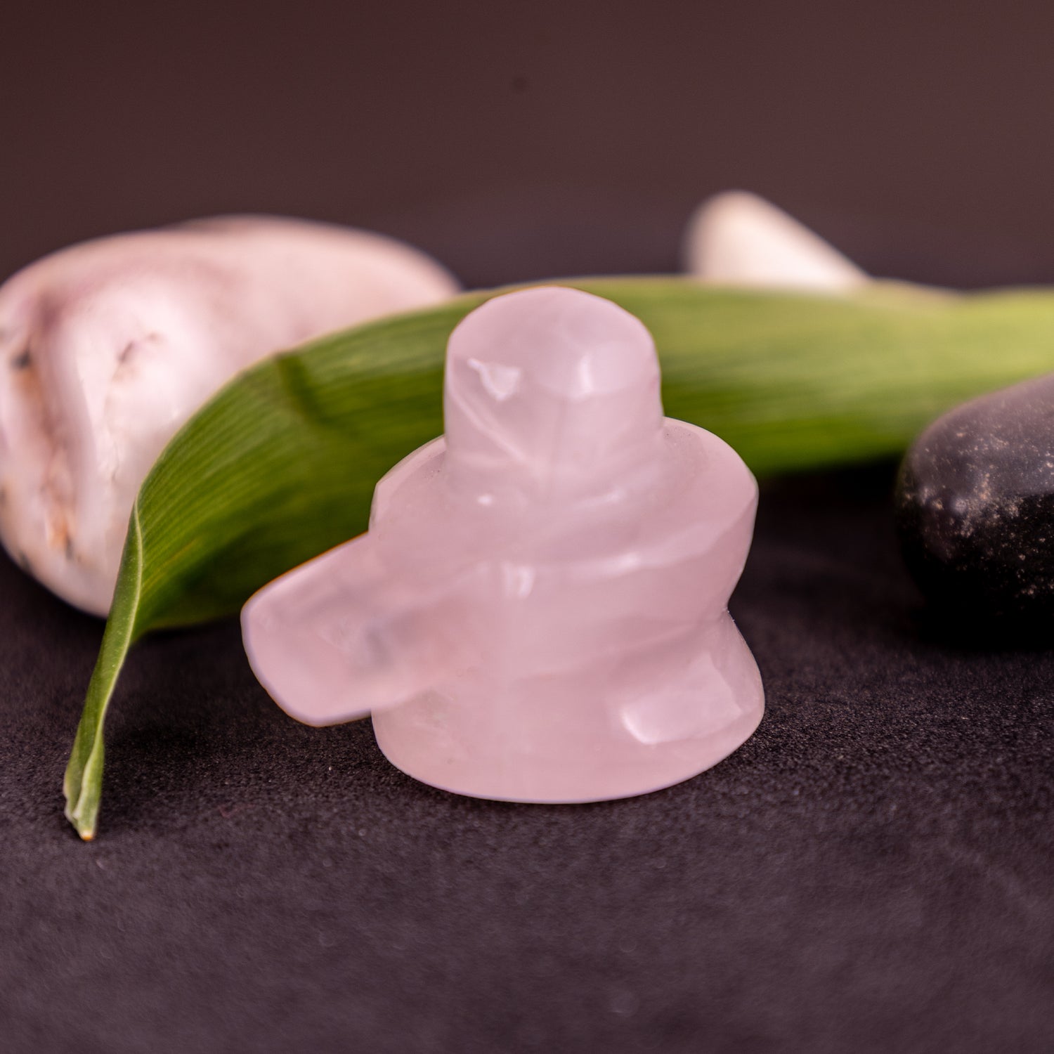 Rose Quartz Shivling Idol - Abhimantrit