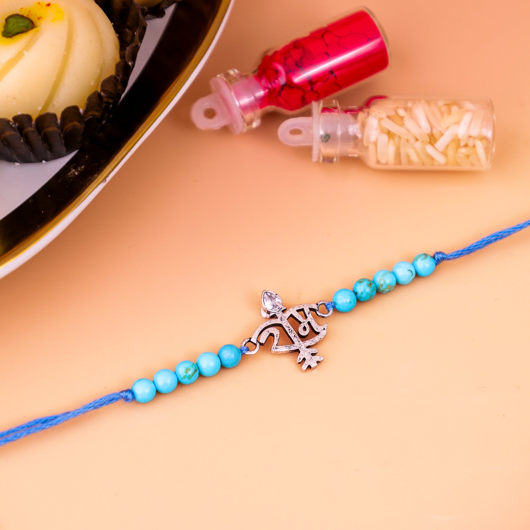 92.5 Pure Silver Ram Rakhi - Abhimantrit & Certified