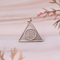 Trishakti Silver Surya Budh Yantra Pendant