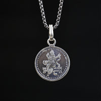 Saraswati Yantra Pure Silver Pendant