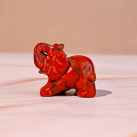 Red Jasper Crystal Elephant