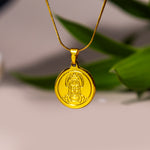 Gold Plated Hanuman Pendant : IGP Plating Pendant - Abhimantrit