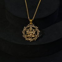 IGP Plating Meditating Hanuman Ji Pendant