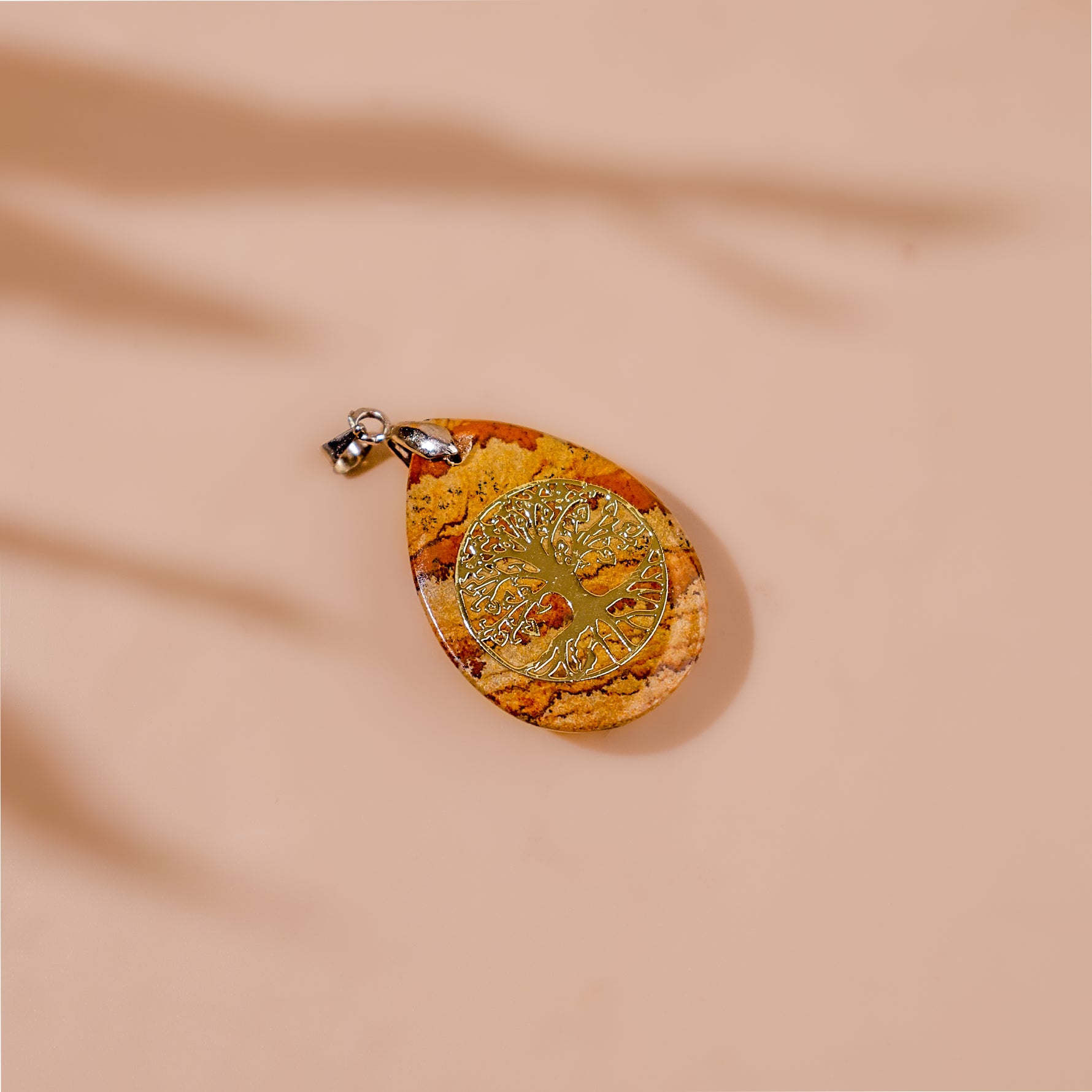 Jasper Life of Tree Pendant - Abhimantrit & Certified