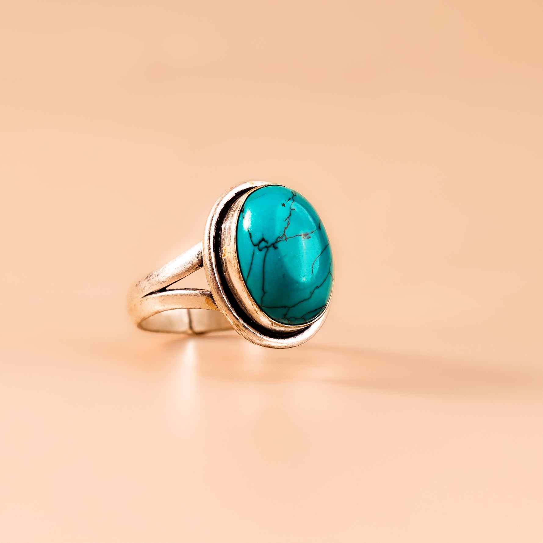 Turquoise Ring - Abhimantrit & Certified