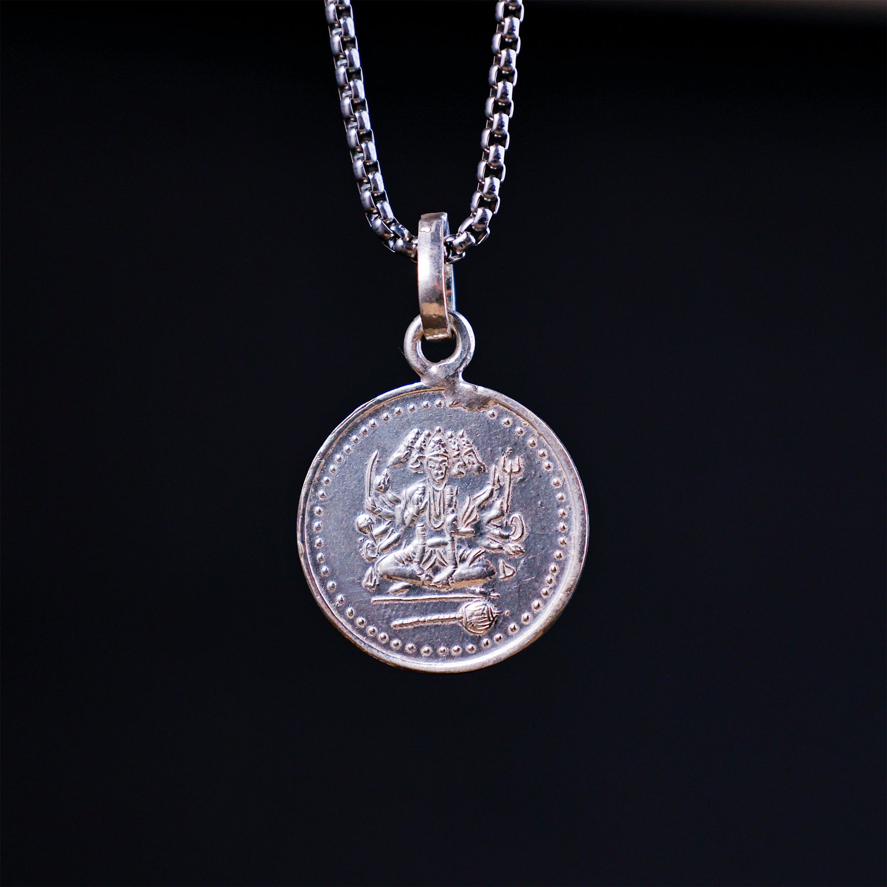 Shree Panch Mukhi Yantra Pure Silver Pendant -  Abhimantrit