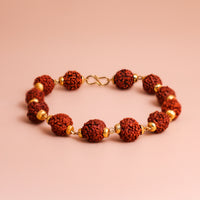 Rudraksha Raksha Bracelet Gold Plated