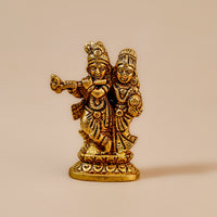 Brass Radha Krishna Idol - Abhimantrit