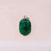 Green Jade Ganesha Pendant