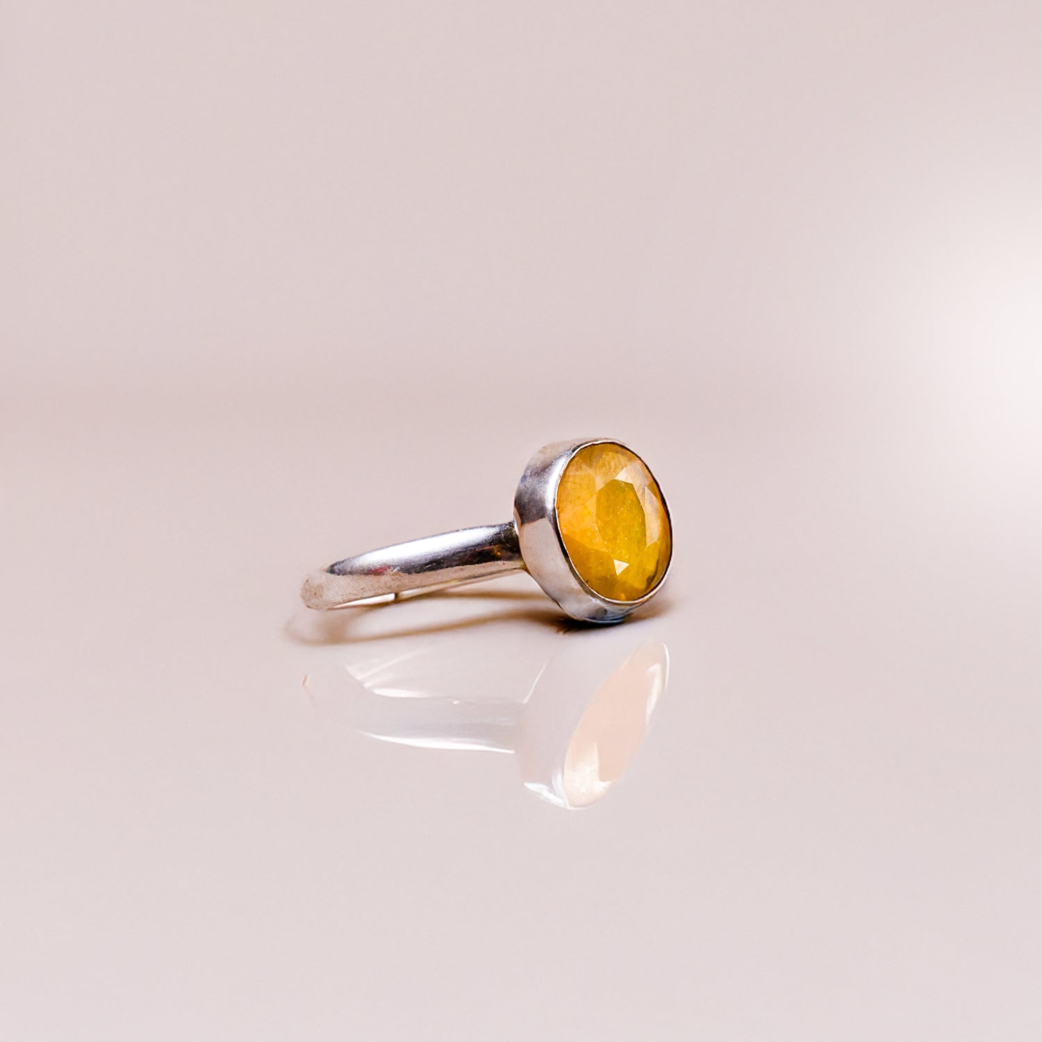 Yellow Sapphire Ring (Pukhraj) - Abhimantrit & Certified