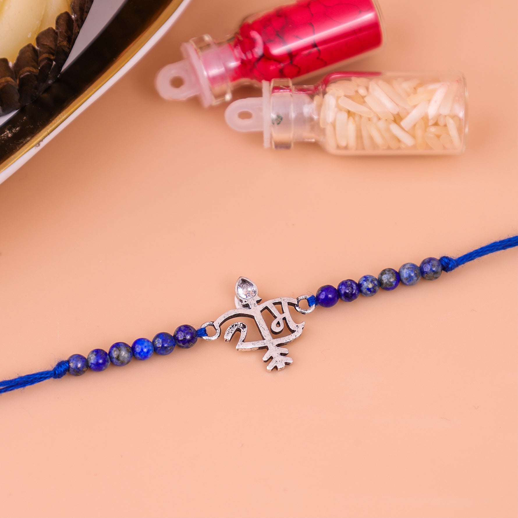 92.5 Pure Silver Ram Rakhi - Abhimantrit & Certified
