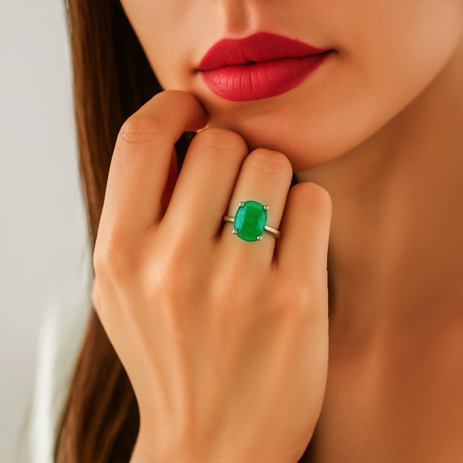 Promotes Wealth Attraction & Money Growth: Green Aventurine Ring - Abhimantrit & Certified