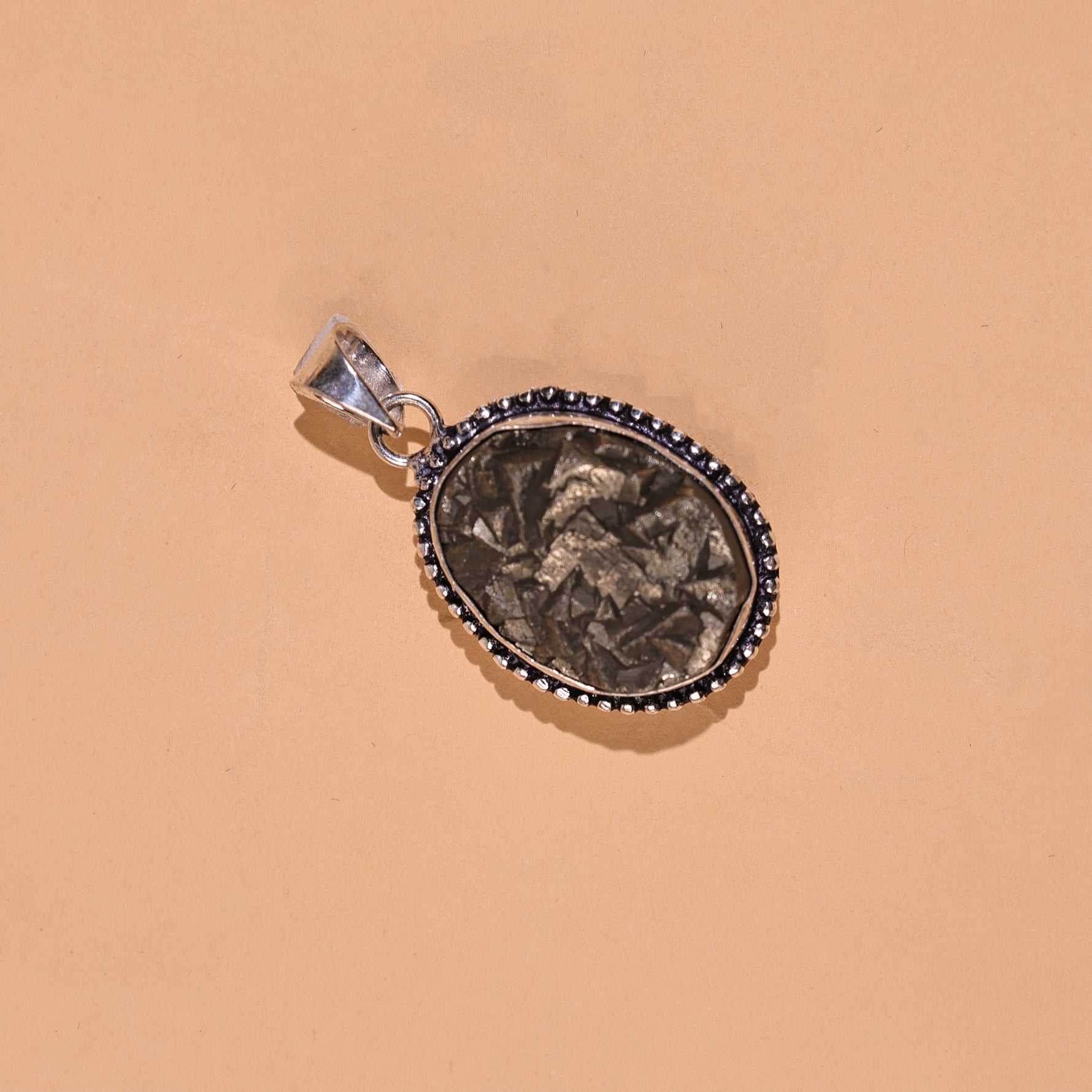 Pyrite Pendant for Wealth & Money - Abhimantrit