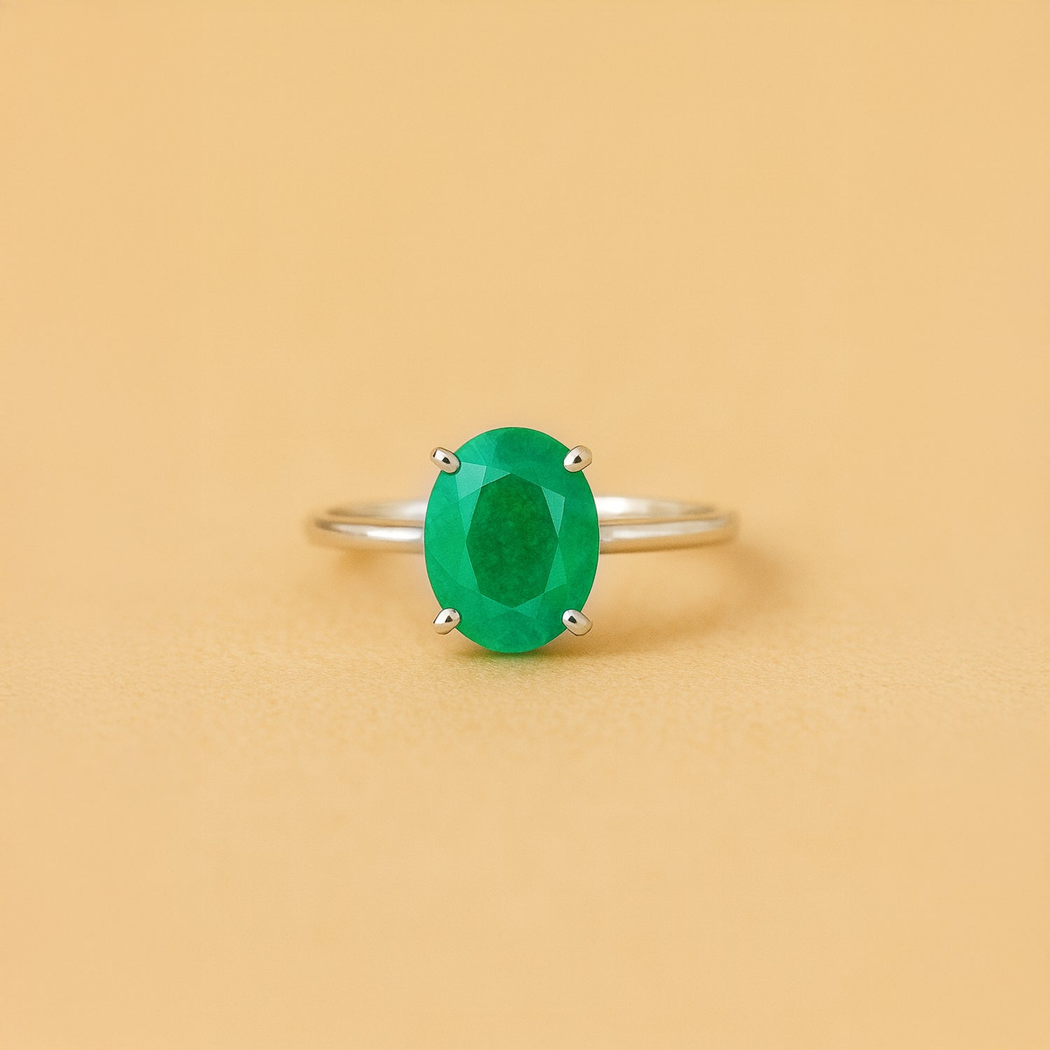 Promotes Wealth Attraction & Money Growth: Green Aventurine Ring - Abhimantrit & Certified